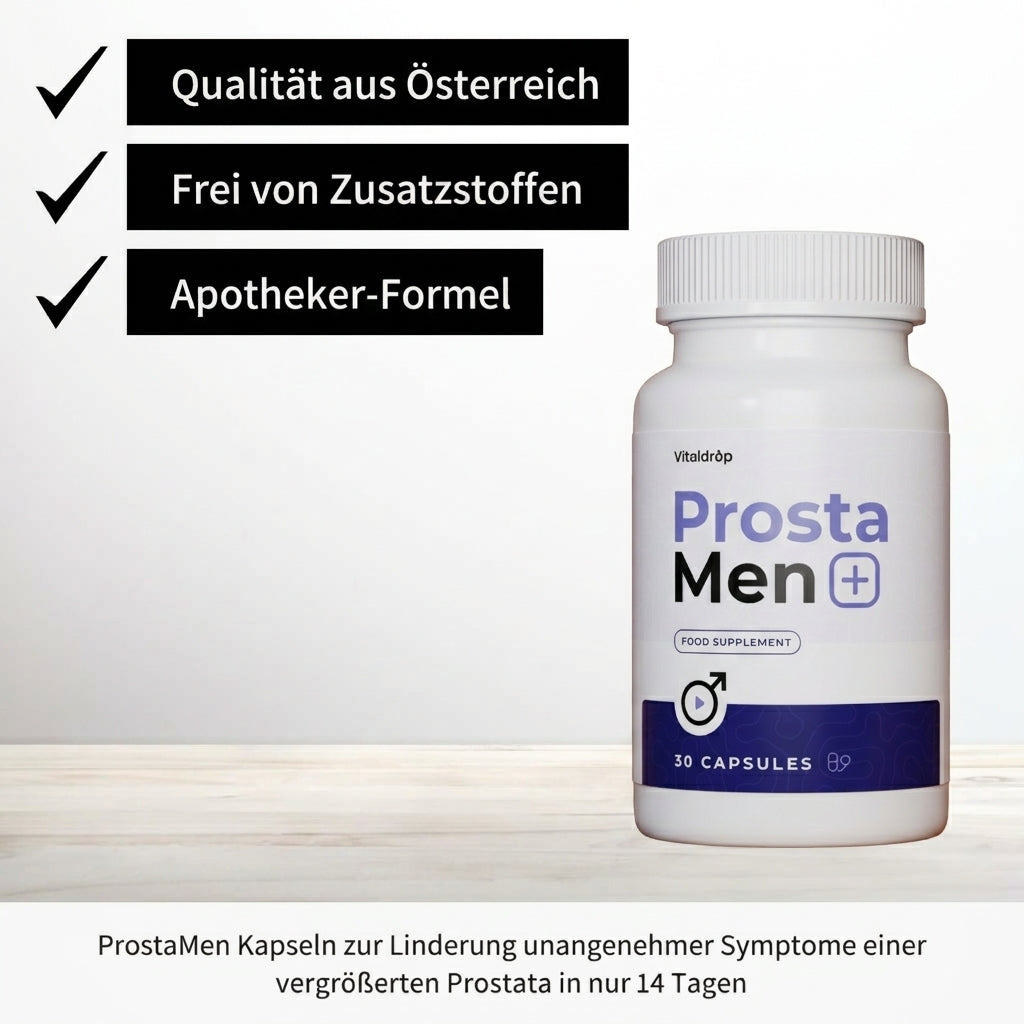 ProstaMen - Soforthilfe bei ständigem Harndrang und schwachem Harnstrahl ab 2 Wochen